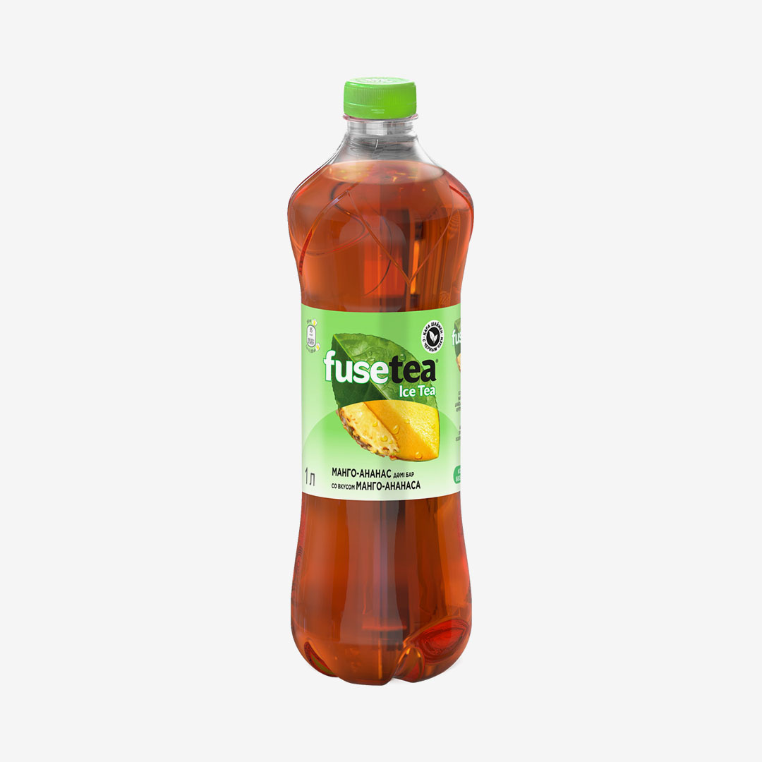 Чай Fuse Tea чёрный со вкусом манго и ананаса, 1 л