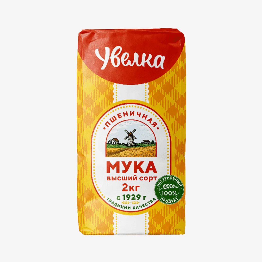 Мука Увелка высший сорт, 2 кг