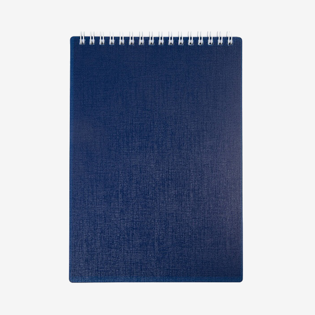 Блокнот Hatber Canvas — Синий, 80 л, А5, клетка, пластиковая обложка