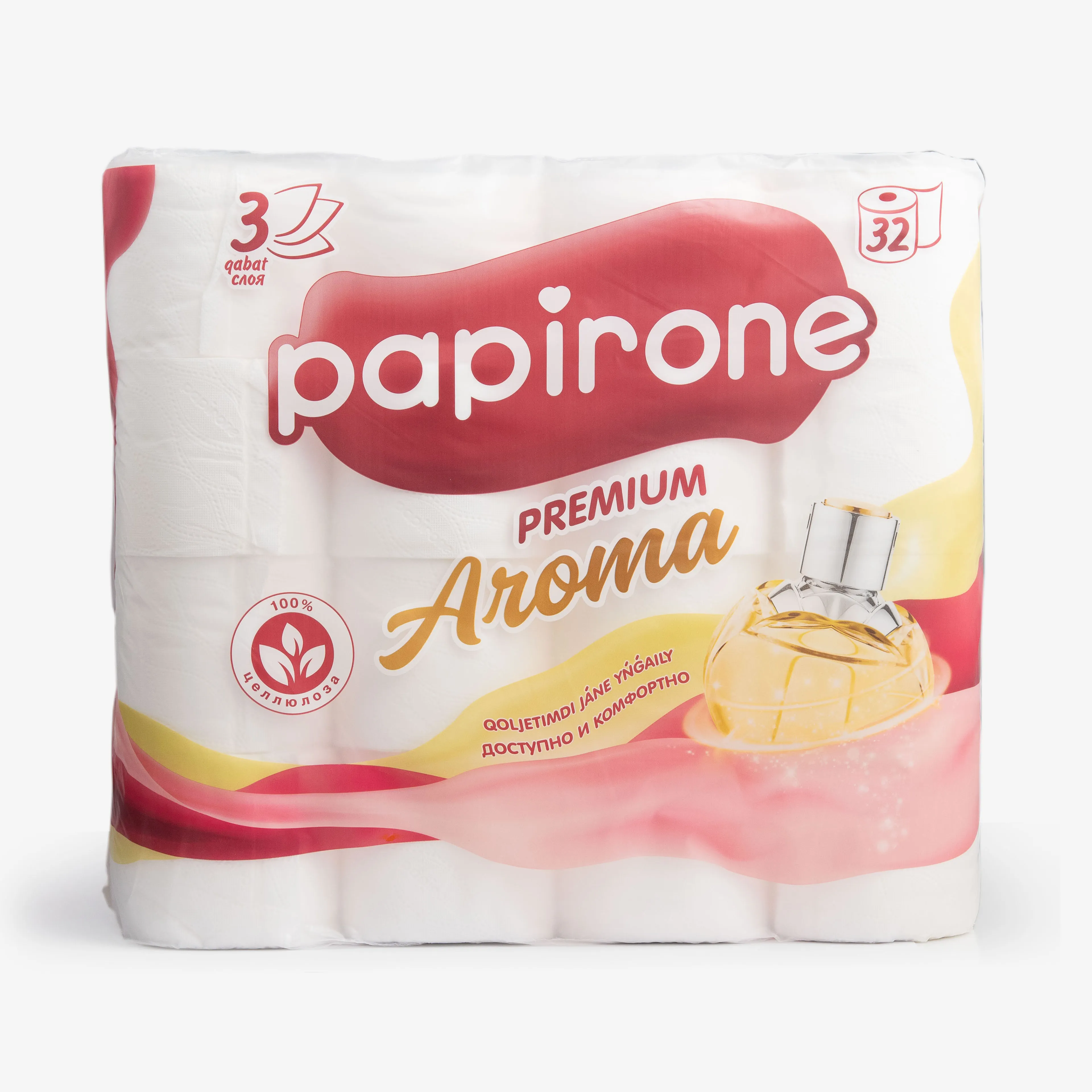 Бумага туалетная Papirone Premium Aroma 3-сл., 32 рул.